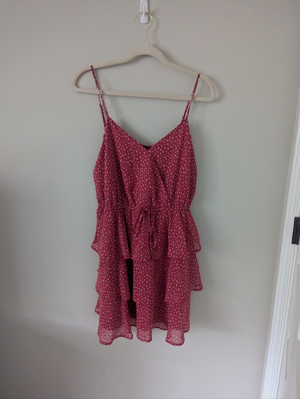 Trixxi Red Polka Dot Dress SZ L